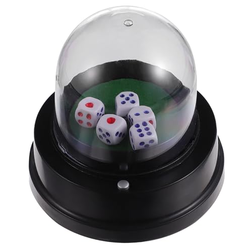 Vaso Agitador de Dados Eléctrico cubilete automático con dados y tapa para fiestas