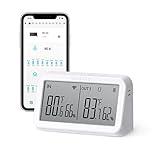 INKBIRD IBS-M2 WiFi Gateway with Temperature and Humidity Sensor, App Control, Large LCD Display, Works with Wireless and Bluetooth Sensors for Home, Greenhouse