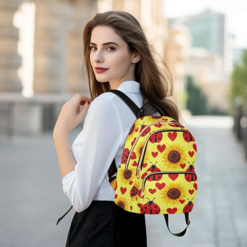 Sac à dos imprimé tournesol Wudan : emportez la douceur avec vous