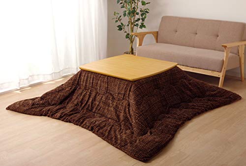 イケヒコ・コーポレーション こたつ掛けふとん 正方形 ノート ブラウン 約190×190cm #6822309