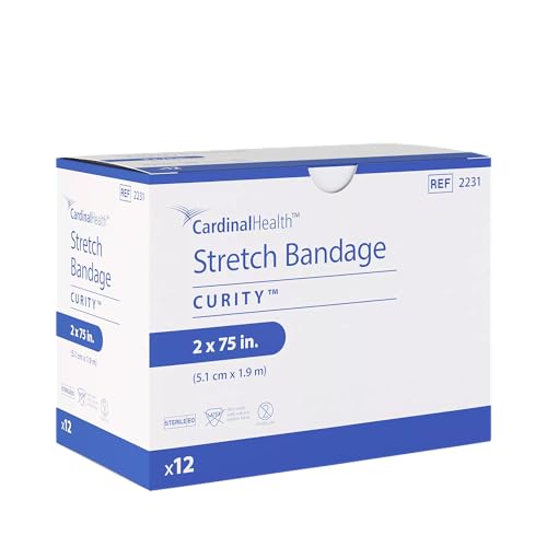 Curity™ Stretch Gauze Bandage, Sterile, 2 x 75IN Relaxed, 1 Ply, Roll, Case of 96