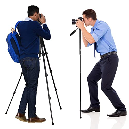 Duotar TTT-010 180CM / 70.87 Inch Fotografia portátil Tripé Câmera monopé orte de tripé horizontal L
