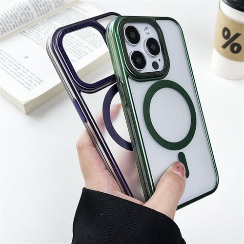 Étui magnétique pour iPhone 14 Pro Max coque de charge sans fil mate noir - 5