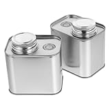 PACKOVE 2 Stück Kaffeedosen aus Weißblech mit Luftdichtem Schraubdeckel Praktische Kaffeebohnen...
