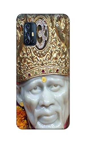 Image of PRINTFIDAA Sai Baba Lord Shiridi Great God Hinduism Hindu Religious Printed Designer Hard Case for Vivo V17 Back Cover -(e) RPM1005