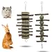 JJYHEHOT Giocattoli da Masticare per Criceti, Giocattoli da Masticare per Animali Domestici, Fatti di Torte e Rami di Mele per Criceti, per Mantenere gli Animali Domestici Sani