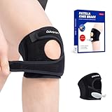 Galvaran Patellar Knee Brace Support Strap Knee Pain Relief Adjustable Knee Strap for Tendonitis, Arthritis, Jumpers, Tennis Running Injury Recovery (Large)