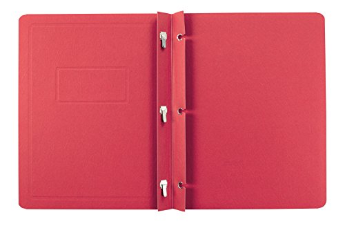Oxford Title Panel And Border Front Report Covers, Red, Letter Size, 25 Per Box, (52511) #TOP8