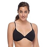 Body Glove Women's Smoothies Solo Underwire Bikini Top, Black, DD,Black,DD