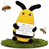Kind Wasp Bee Crochet Figurine
