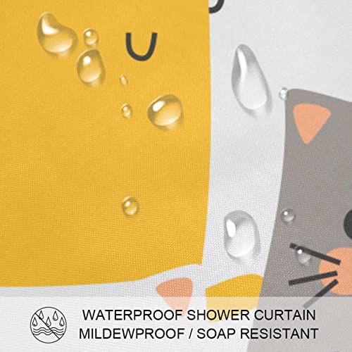 Rideau de douche imperméable motif animaux 168 x 183 cm - 4