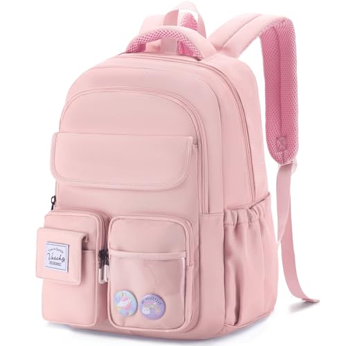 Cartable rose fille école primaire | Grand sac à dos confortable et respirant