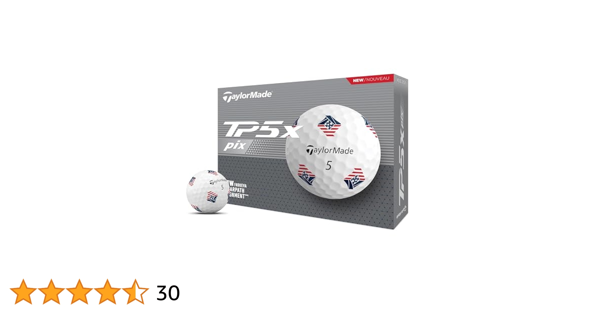 Amazon.co.jp: TaylorMade Golf 2024 TP5X PIX3.0 USA 1ダース