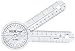 Baseline 360 Degree Clear Plastic Goniometer, 6 inches