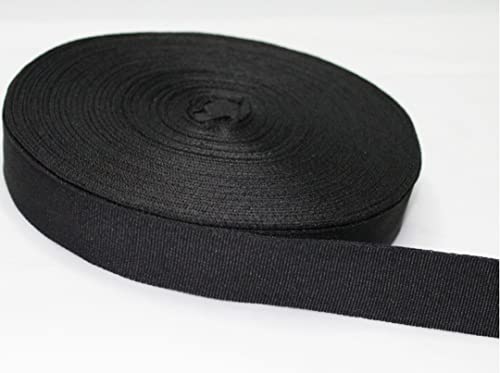 Colomi Cinta de polipropileno negra de 30 mm de ancho, 45 metros de largo, 3 cm de ancho, 3 cm de ancho, color negro Cover