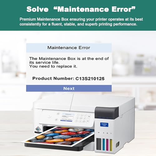 C13S210125 S210125 Caixa de manutenção para impressora Epson Surecolor SC-F170 SC-F100 SC-F130 SC-F1