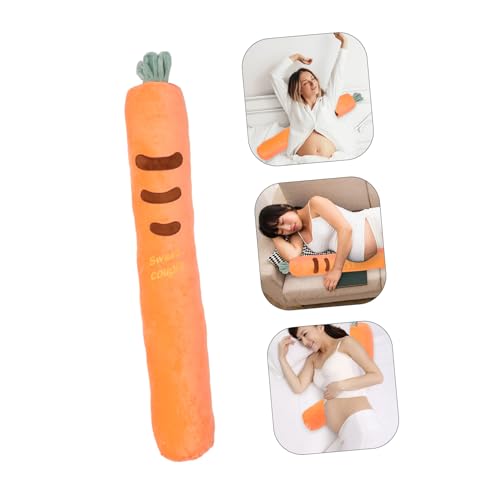 Oreiller de grossesse contre les jambes lourdes au lit Toyvian orange