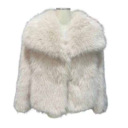Manteau d'hiver en fausse fourrure chaud contre le vent froid