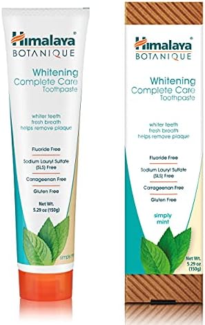 HIMALAYA BOTANIQUE WHITENING COMPLETE CARE TOOTHPASTE MINT 150G INDIA