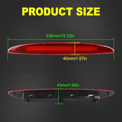 Troisième feu stop pour Mini Cooper R50 R53 2001-2006 rouge 1 pièce - 3