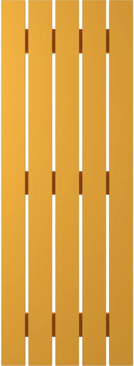 Ekena Millwork ARW401SB519X67TUH Americraft Five 3 Exterior Real Wood Spaced Board-n-Batten Shutters (Per Pair), Turmeric