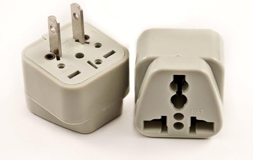 KD0011 アメリカン電機 引掛形→平刃形 接地2P 差込口変換アダプター / 電線ストア 中部電材(株) VCT VP105 ユニバーサルからアメリカへの旅行用コンセントプラグアダプター 2ピンUSA