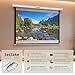 tectake® Beamer Leinwand, 152 x 152 cm (84"), 4:3-Format, ausziehbar, optimiert HDTV & 3D tauglich, Leinwand Rollo, Deckenmontage und Wandmontage, Projektionsleinwand, Gain Faktor 1,0