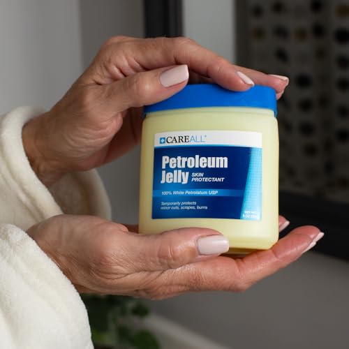 CareAll Petroleum Jelly 13 Oz Jar., Unscented, 100% Pure White Petrolatum Jelly USP, Protectant for Minor Cuts, Scrapes, Burns. Moisturizer for Dry Skin and Lips. - Thumbnail 5