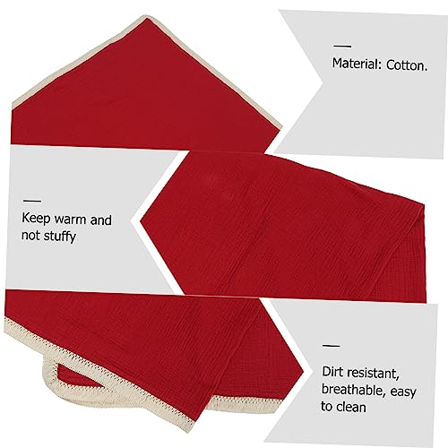 ABOOFAN Comfortable Blanket Soft Gauze Receiving Blanket for Boy Girl for Sleeping Traveling and Breastfeeding Cover Wine with Fringe Edges3