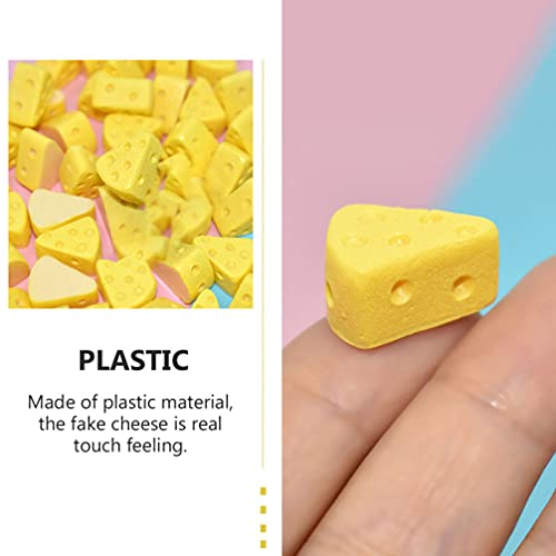 balacoo TEHAUX 50Pcs Künstliche Käse Kuchen Gefälschte Simulation Essen Dreieck Käse Modell Spaß Küche Spielzeug Pretend… – Bild 5