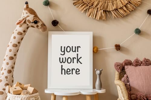 Image of KTKDE A3 Poster Frame White Woodgrain Picture Frame-11.7x16.5in Set of 3- Photo Frame,Certificate Frame with Plexiglass for Wall Mount or Table Top Display