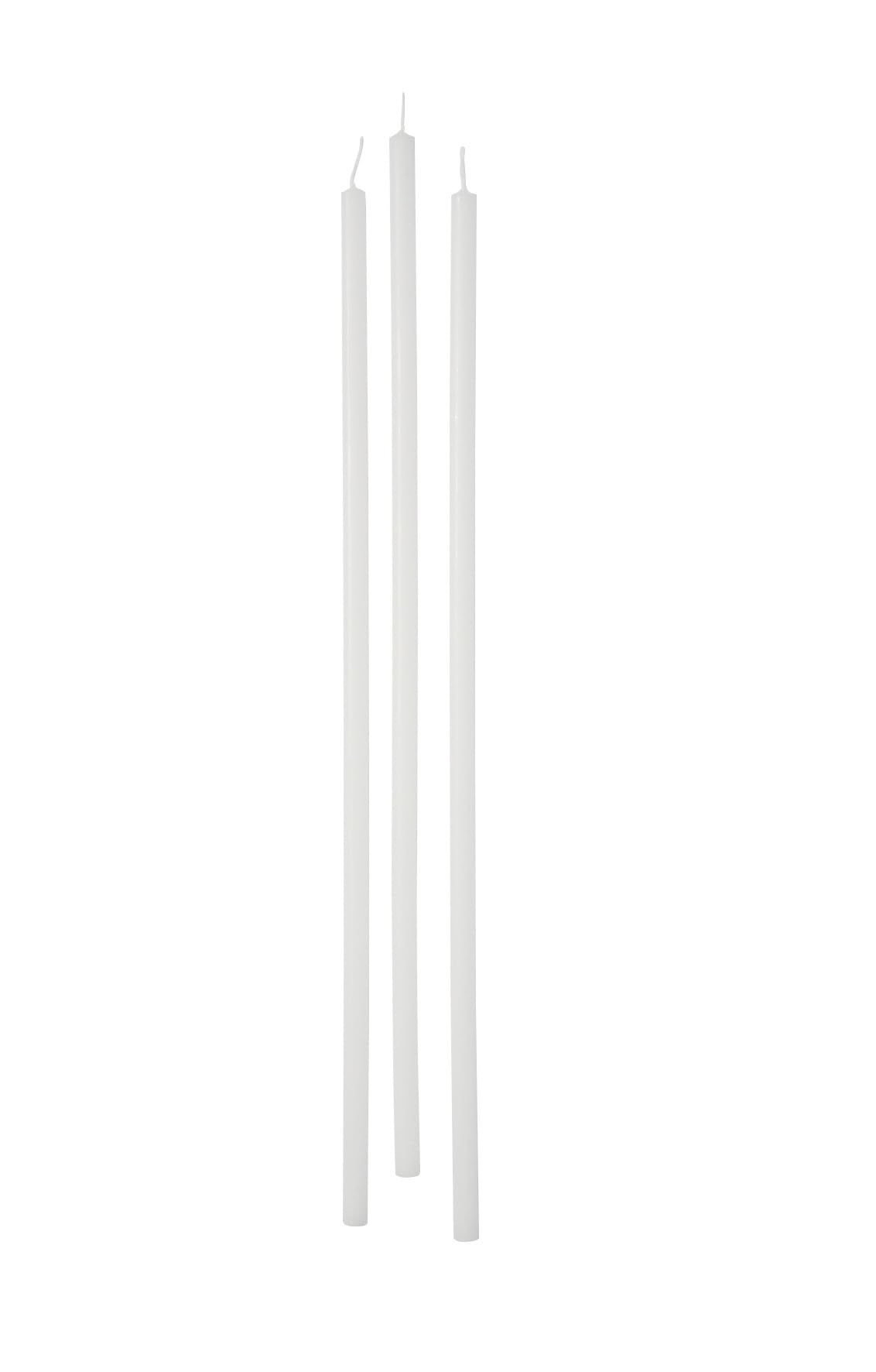CERERIA di Giorgio risthò Stem, Wax Candles, White, 0.9 X 37 cm, 12 Units