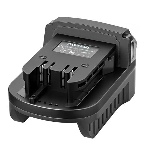 aikeec Battery Adapter Compatible with De-Walt to Compatible with Milwaukee 18 20V Lithium Battery Converter for 18 V Cordless Power Tool (Tool only)