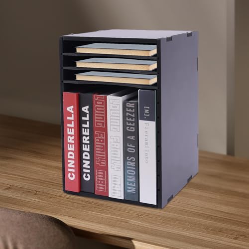 DELOPVIO File Organizer for Desk, 11 Slots Wooden Mail Organizer