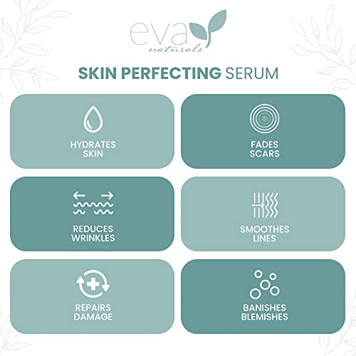 Eva Naturals Skin Perfecting Serum With Aloe, Sandalwood, Msm, Peptides And Rose Hip Seed Oil - Rejuvenates Skin, Stimulates Collagen, Reduces Wrinkles And Fine Lines, Hydrates And Balances Oil Production (1 Oz)… #TOP1