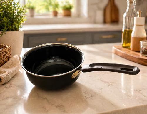 Image of Surya K Star 2000W Induction Cooktop with Sauce Pan Electric Induction Stove for Kitchen | Portable Single Burner Cooktop with Preset Menu, Timer & Temperature Control | Tawa Included