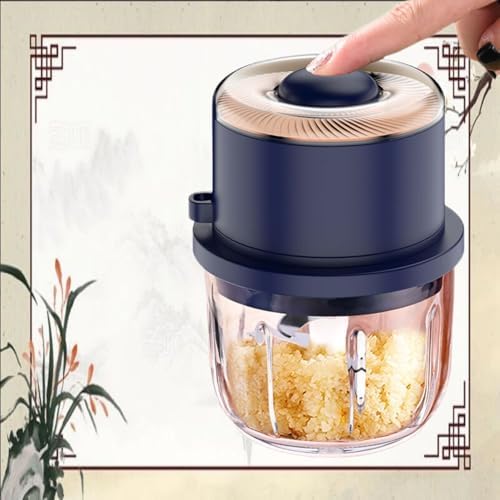 蒜泥神器大蒜蒜蓉搅碎神器电动绞机家用小型机机 Household Cleaning，Kitchen Storage Essentials image 5
