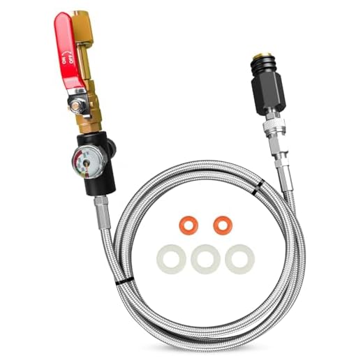 AUGREX Stainless CO2 Hose Adapter Kit 60in