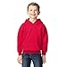 Gildan Youth Hoodie Sweatshirt, Style G18500B, Red, Large