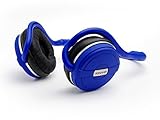Kinivo BTH240- BLUE Bluetooth Stereo Headphone Supports Wireless Music Streaming and Hands-Free calling - Cool Blue