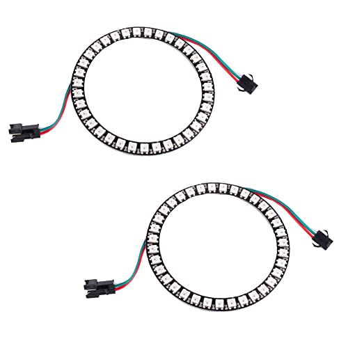 Image of 2pcs 35 LEDs WS2812B 5050 RGB LED Pixel Lamp 35 Bits WS2812 Full Dream Color Light DC5V Individually Addressable with Integrated Driver for Arduino