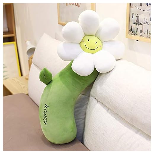 Verklighetstrogna blomma växter plysch fyllda dekoration leksaker mjuk härlig blomma plysch tuppkudde soffa kudde Kawaii barn gåva 80 cm vit