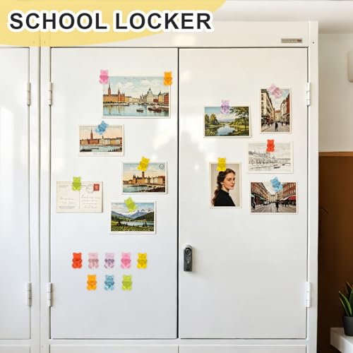 40 imanes de oso decorativos para refrigerador miniatura 7