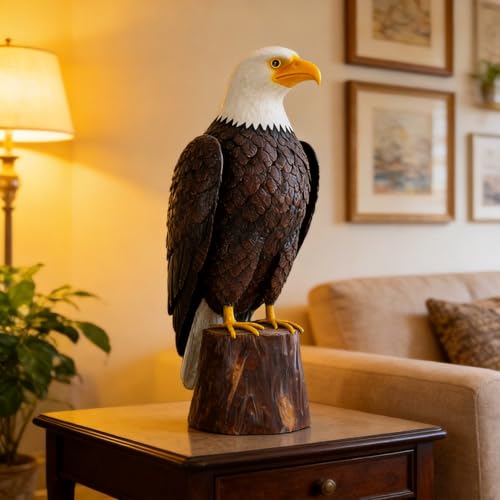 chisheen Bald Eagle Outdoor Metal Yard Art Statue and Sculpture for Garden Lawn Patio Living Room Decoration by chisheen - Used condition - Image 7