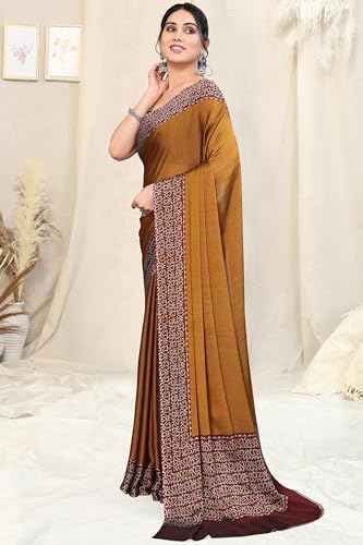 Image of MIRCHI FASHION Saree for Woman Chiffon Madhubani Print | Breathable Comfortable Printed Saree for Office and Regular Use (Available in 15 Designs)