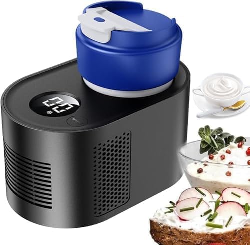 Yogurera con temporizador LCD y función de frío/calor para yogur casero, diseño compacto y fácil de usar