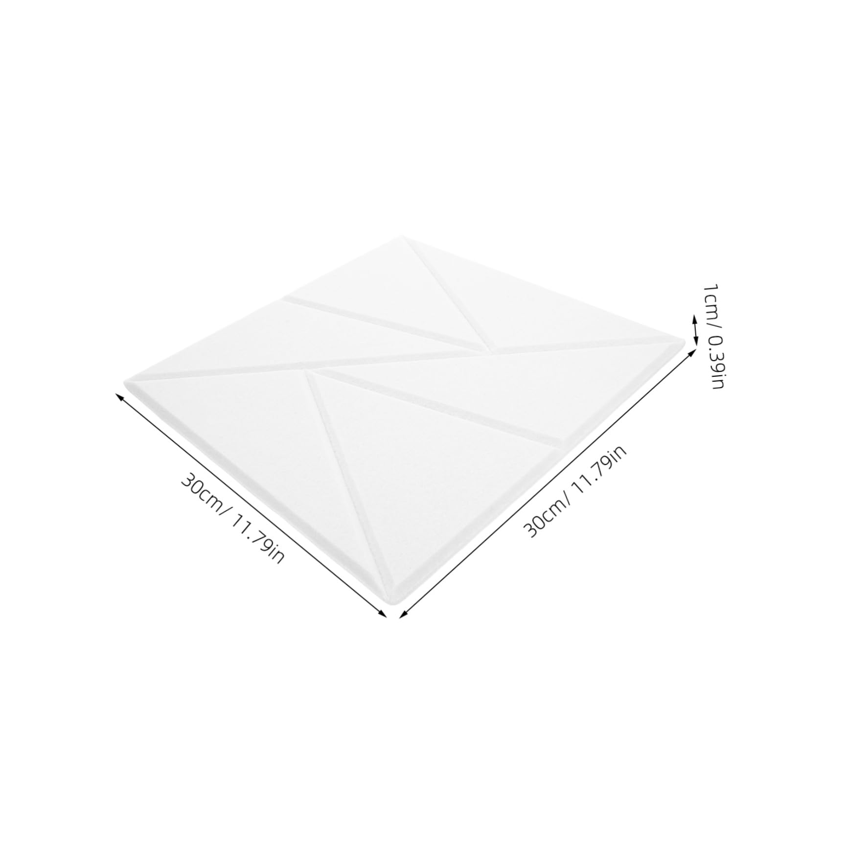 12 Selbstklebende Akustikpaneele 12x12 Zoll für Wandmontage