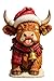 Highland Cow Advent Calendar 2025 - Handmade Highland Cow Doll Ornaments For Christmas Tree Home Decoration 24Pcs, 24 Days Christmas Countdown Calendar, Perfect Holiday Gift, for Cow Lovers (1pcs)