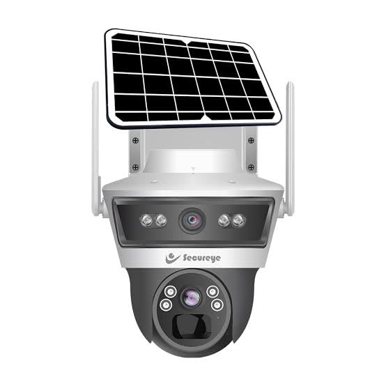 Image of Secureye Pelican Series Defender Duo Solaris, Indoor /Outdoor Security Camera, 3MP+3MP Dual Lens, 4G Solar Powered, Two-Way Talk, 256GB Storage Support