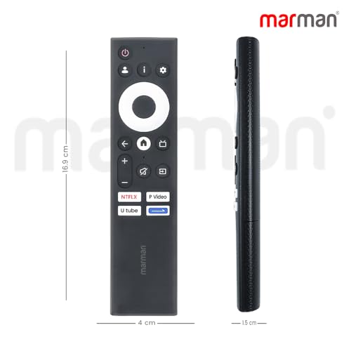 marman® Compatible with Motorola Google Tv Remote Suitable for Models 55UHDGQMBSGQ 65UHDGQMBSGQ Smart 4K UHD QLED Television Non Voice Command - Match Keys Exactly with Existing Remote Controller 5 41cepj0b30L